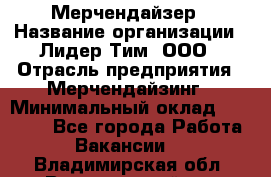 Мерчендайзер › Название организации ­ Лидер Тим, ООО › Отрасль предприятия ­ Мерчендайзинг › Минимальный оклад ­ 10 000 - Все города Работа » Вакансии   . Владимирская обл.,Вязниковский р-н